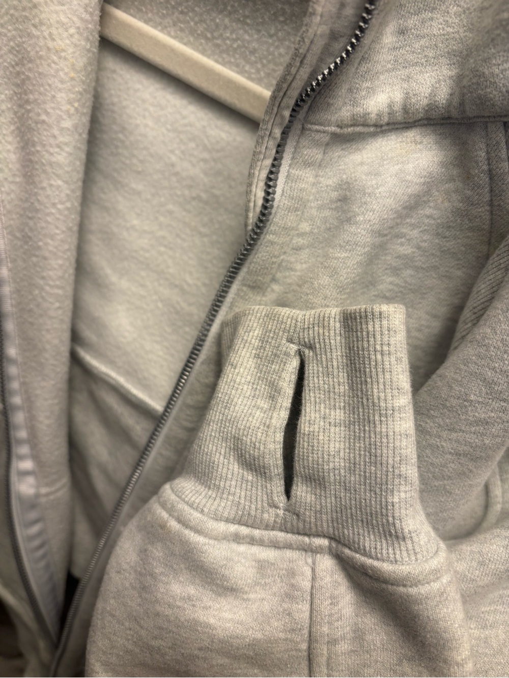 Lululemon Grey Scuba Zip Up
